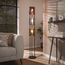 Stehleuchte Lucente Tricolore 3-light / Artic schwarz