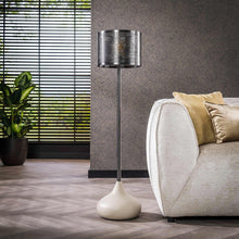 Stehlampe 1L gerader Lampenschirm naturel