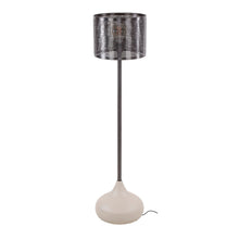 Stehlampe 1L gerader Lampenschirm naturel