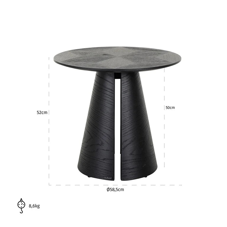 Ecktisch Blax 585Ø (Black) – Ansicht 4