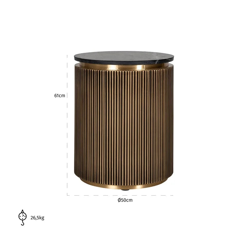 Beistelltisch Ironville 50Ø (Gold) – Ansicht 3