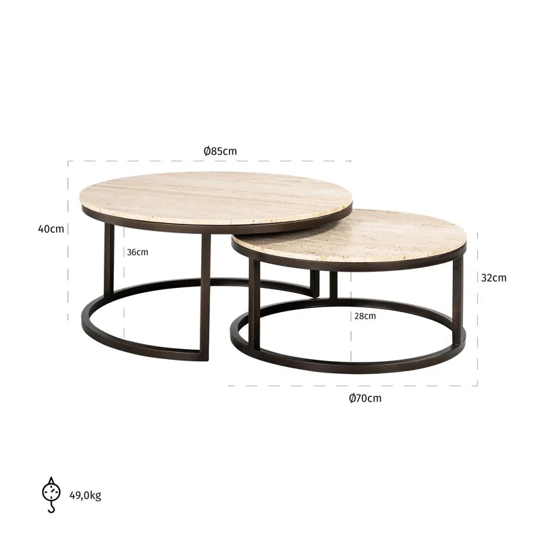Couchtischset Avalon