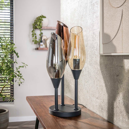 Tischleuchte Cocoon 3-light / Black