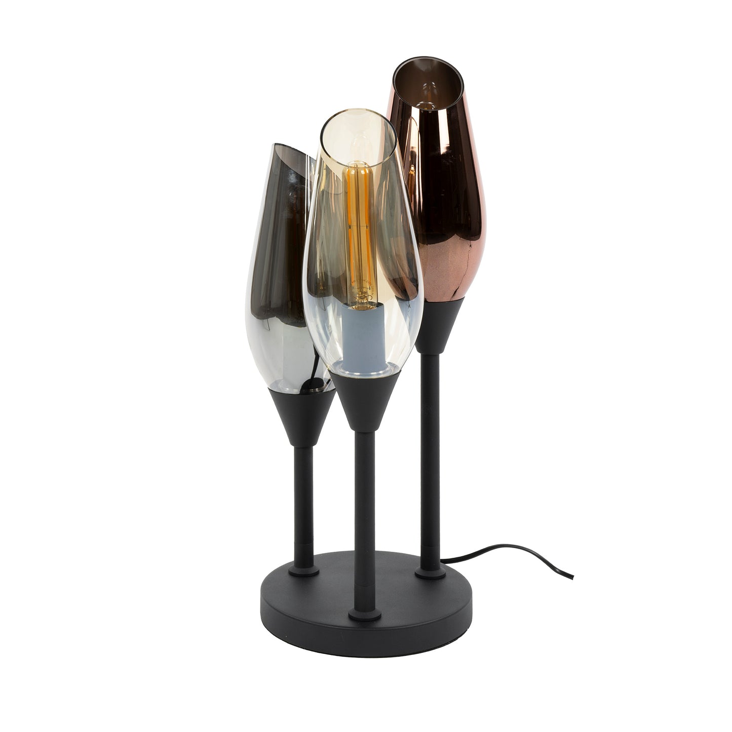 Tischleuchte Cocoon 3-light / Black