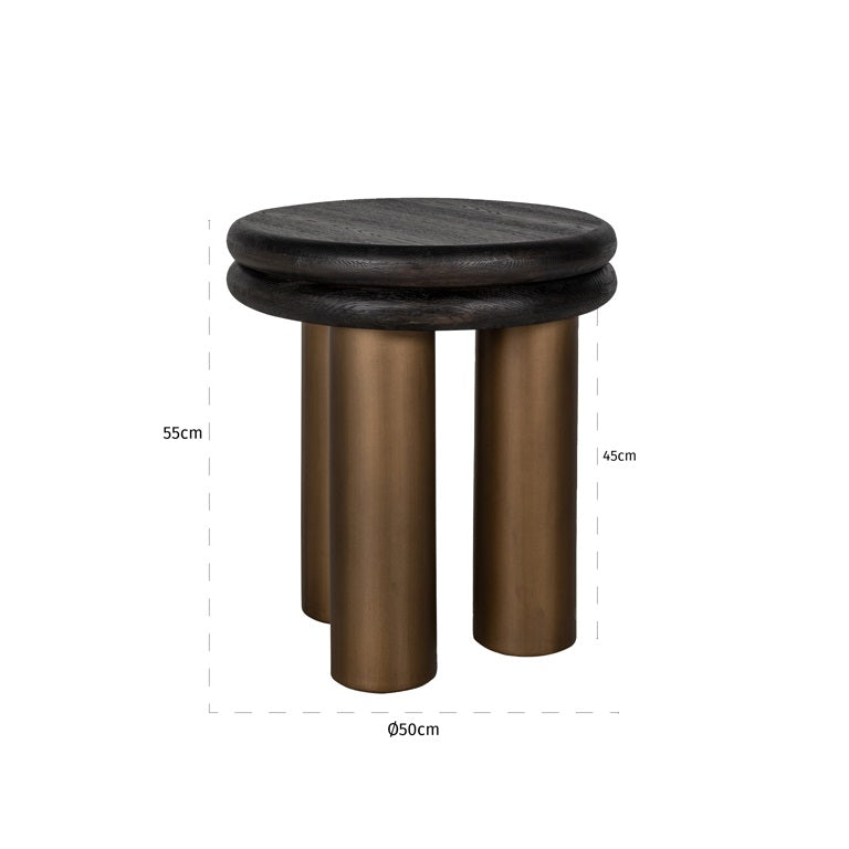 Beistelltisch Macaron (Black rustic) – Ansicht 4