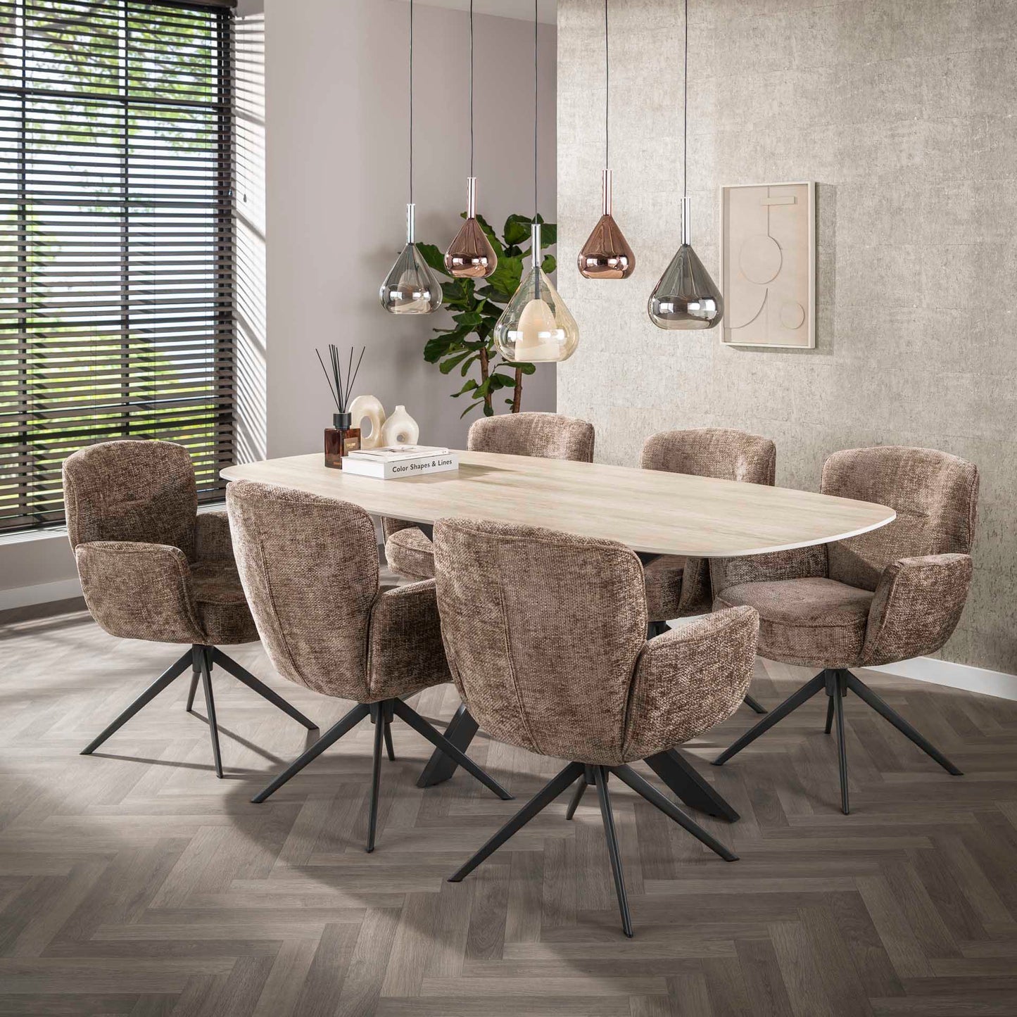 Hängeleuchte Wings 5-light / Black