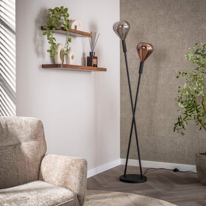 Stehleuchte Wings 2-light / Black