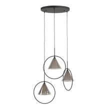 Hängelampe 3L ring gestuft Kegelkappe (G9)