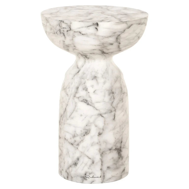 Beistelltisch Kita faux white marble (White)