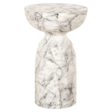 Beistelltisch Kita faux white marble (White)