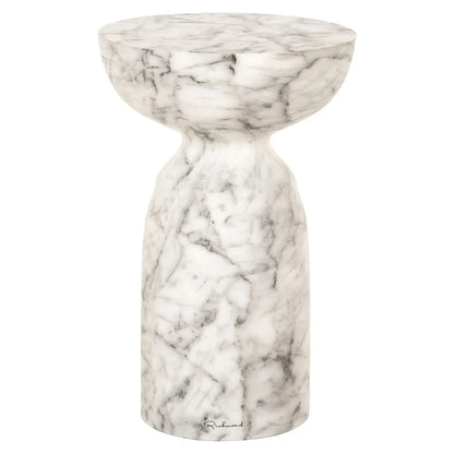 Beistelltisch Kita faux white marble (White)