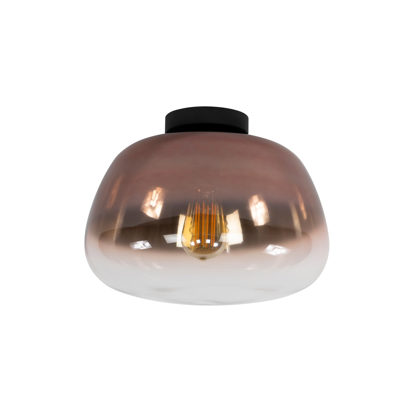 Deckenleuchte Pulse Shaded 1-light / Kupferglas