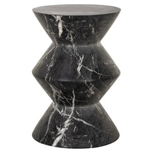 Beistelltisch Bosco faux black marble (Black)