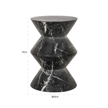 Beistelltisch Bosco faux black marble (Black)