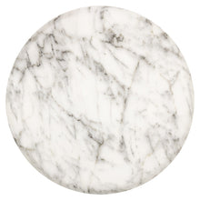 Beistelltisch Lohan faux white marble (White)