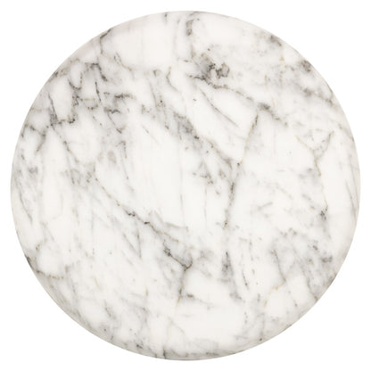 Beistelltisch Lohan faux white marble (White)