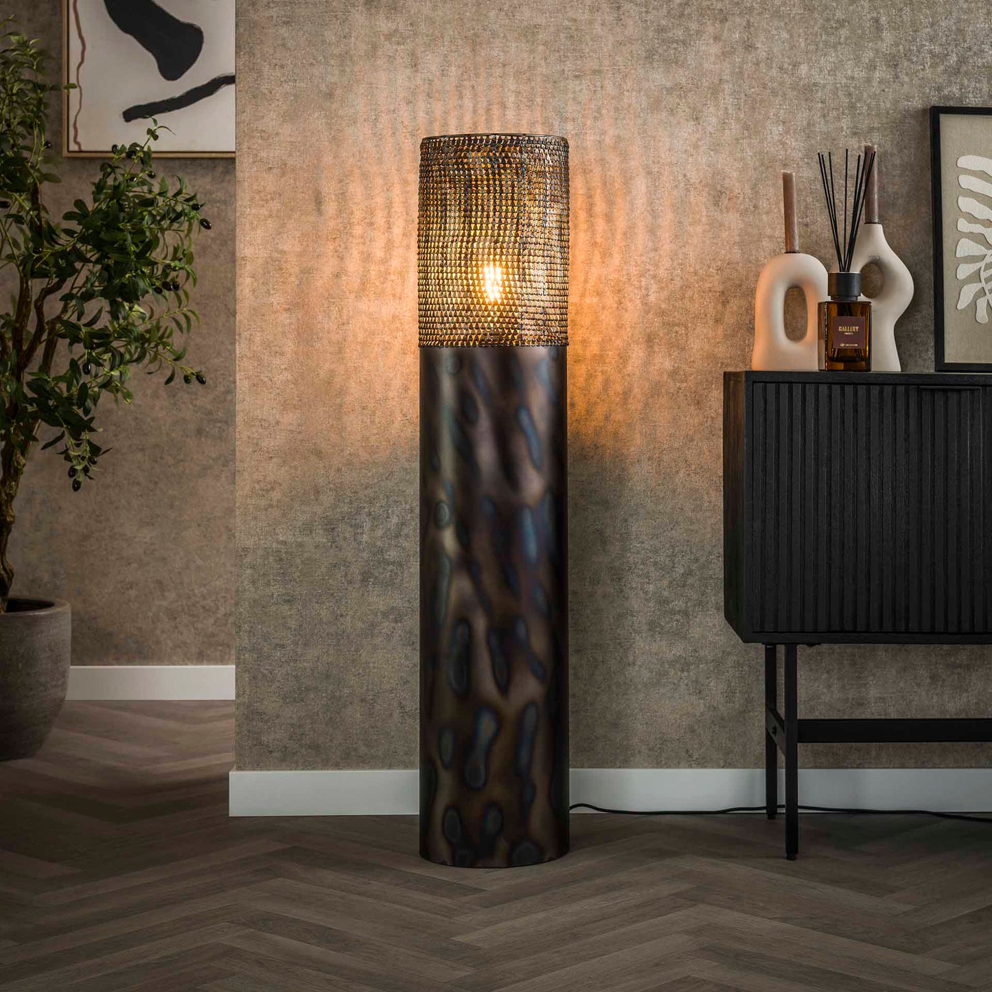 Stehlampe Ø25 Zylinder 120cm