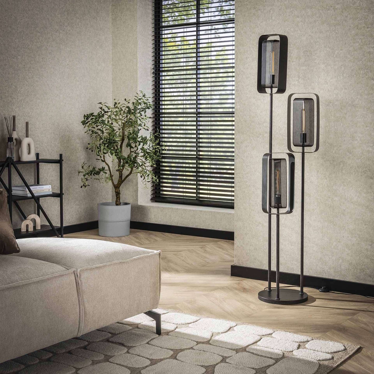 Stehlampe 3L mesh rotate