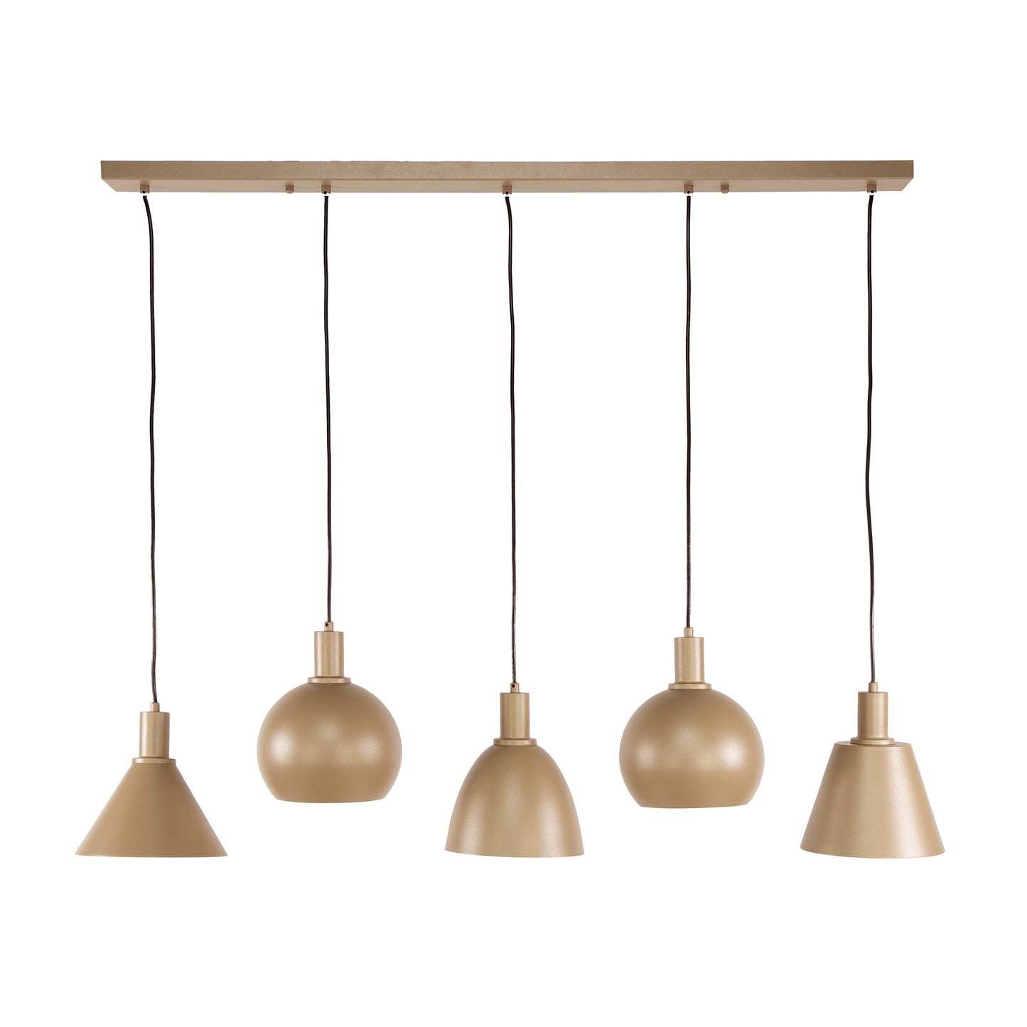 Hängeleuchte Metallo 5-light / Beige