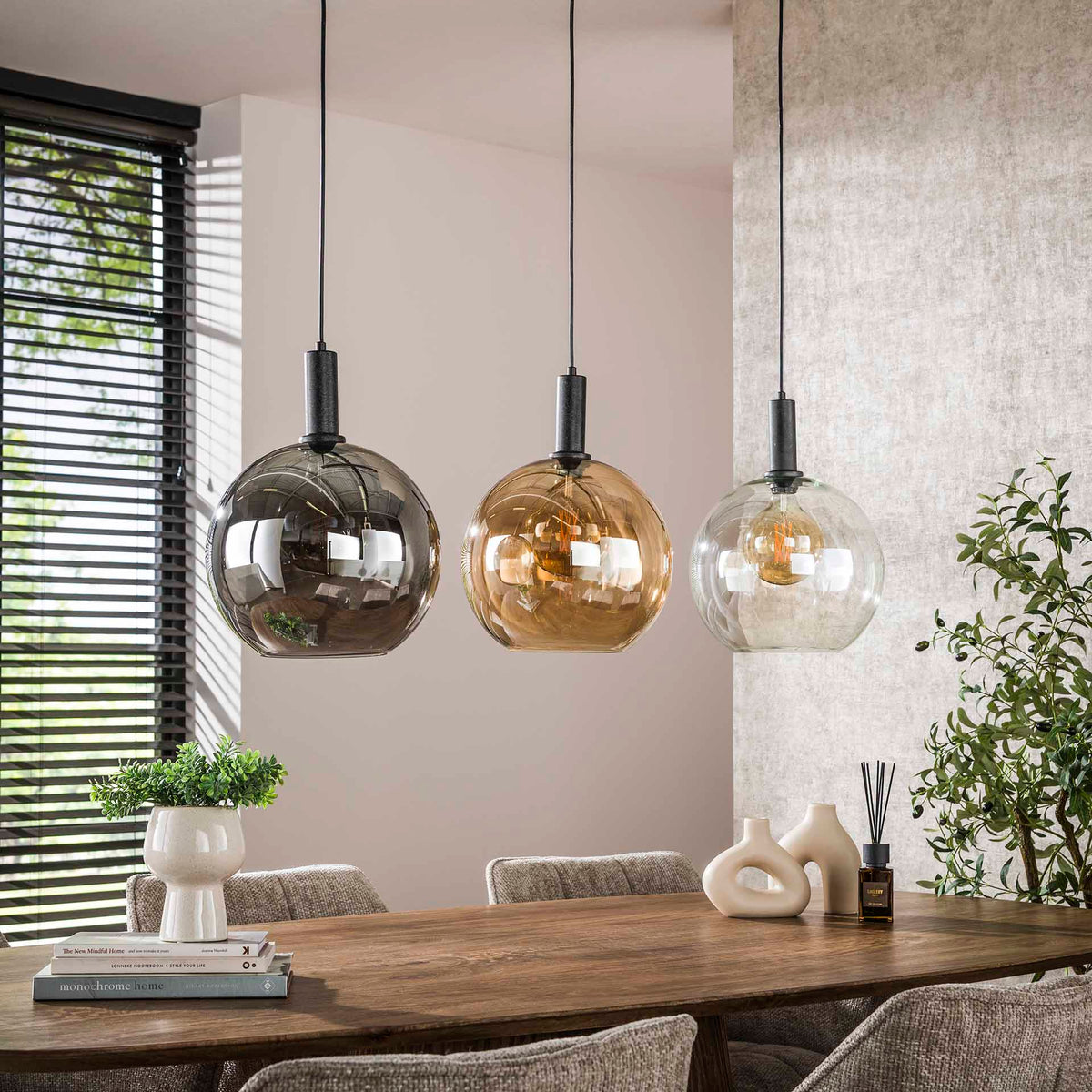 Hängelampe Sfera Tricolore 3-flammig – Artic schwarz – Ansicht 3