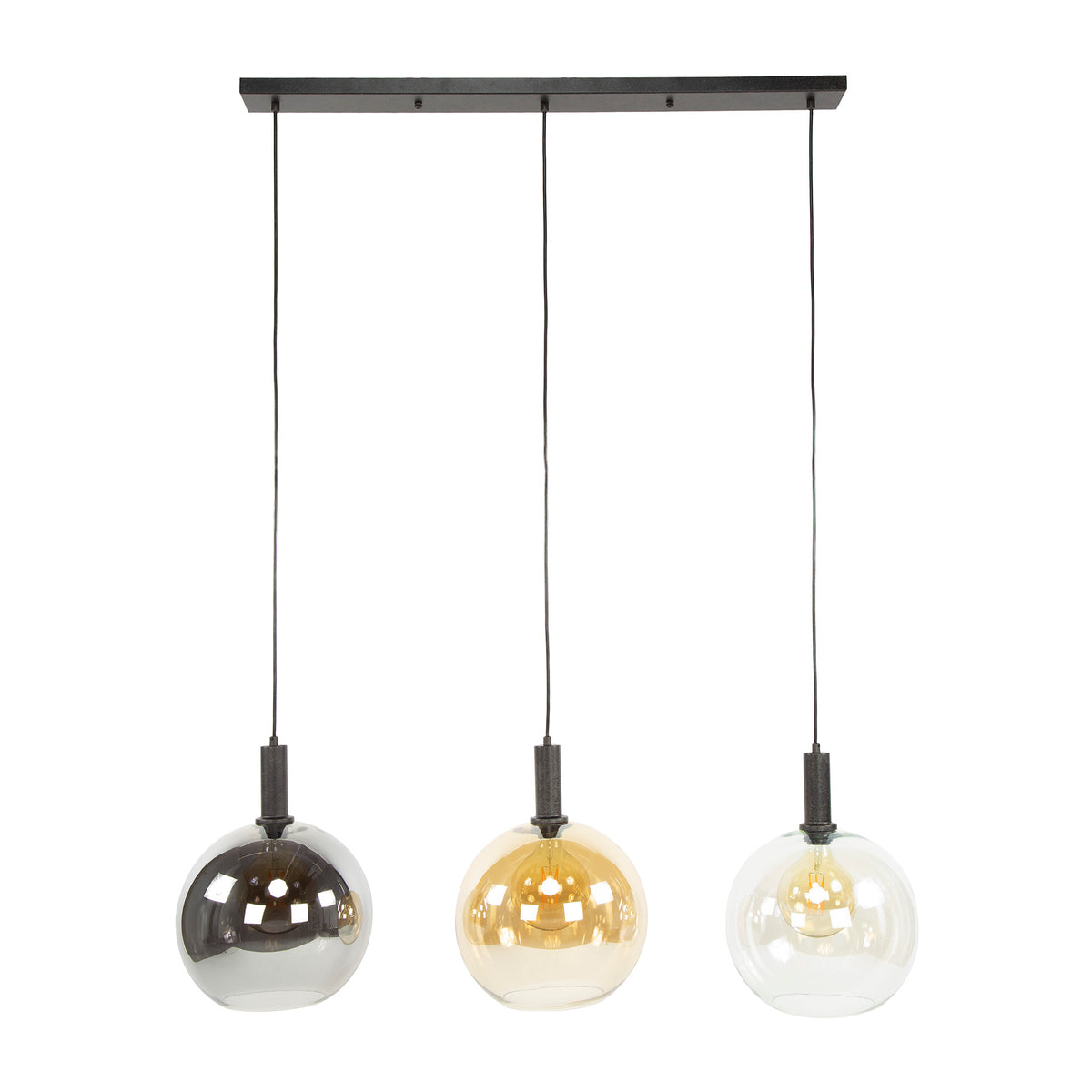 Hängelampe Sfera Tricolore 3-flammig – Artic schwarz – Ansicht 5