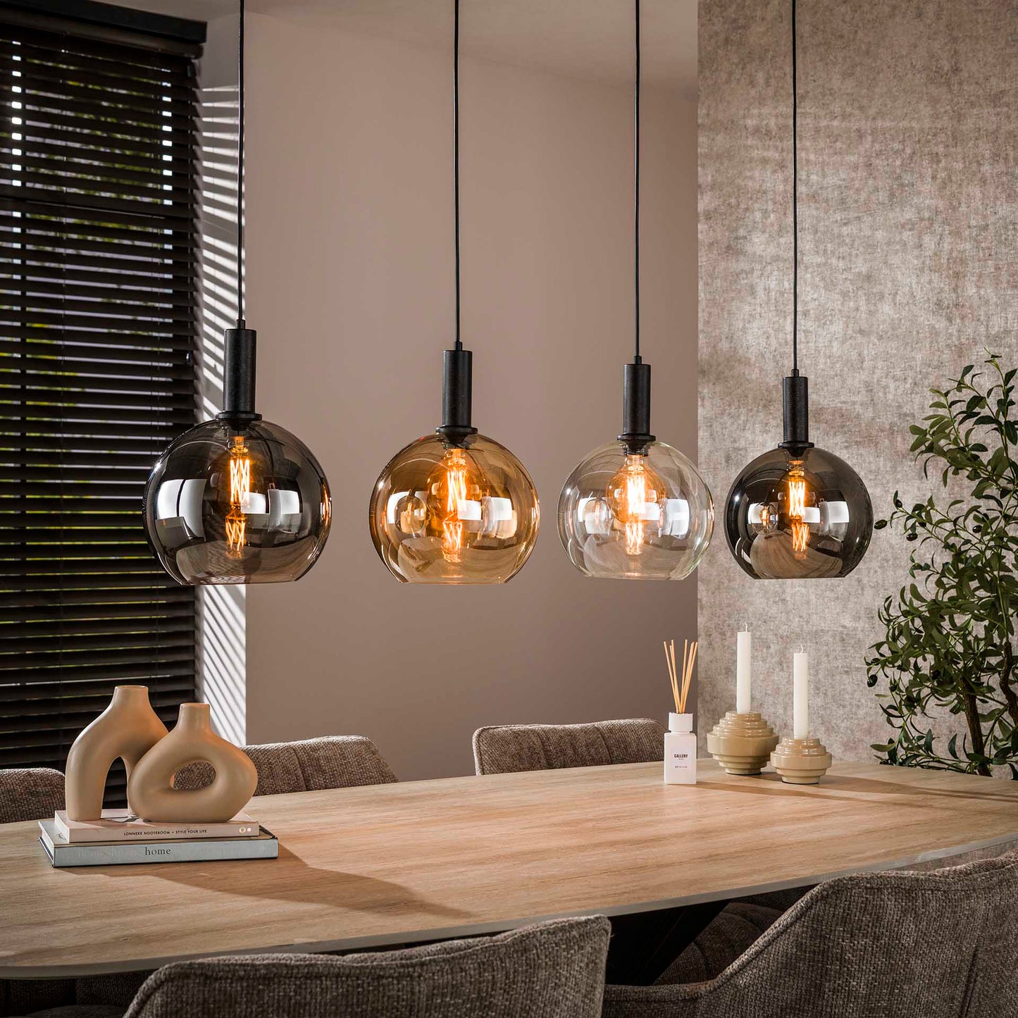 Hängelampe Sfera Tricolore 4-light / Artic schwarz