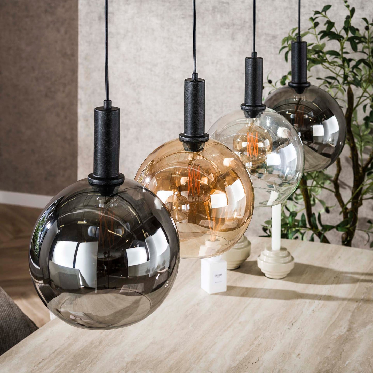 Hängelampe Sfera Tricolore 4-light / Artic schwarz