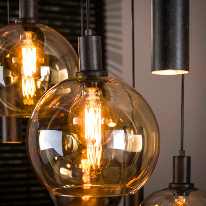 Hängelampe Sfera Tricolore 5+4-light / Artic schwarz