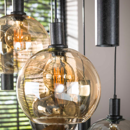 Hängelampe Sfera Tricolore 5+4-light / Artic schwarz