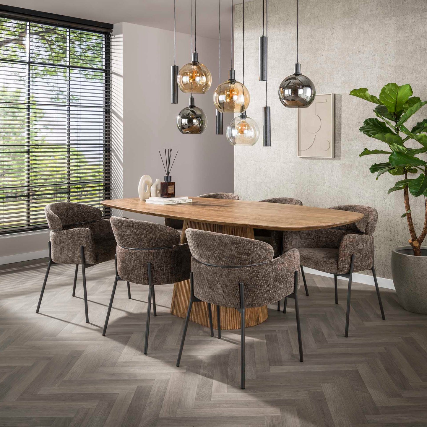 Hängelampe Sfera Tricolore 5+4-light / Artic schwarz