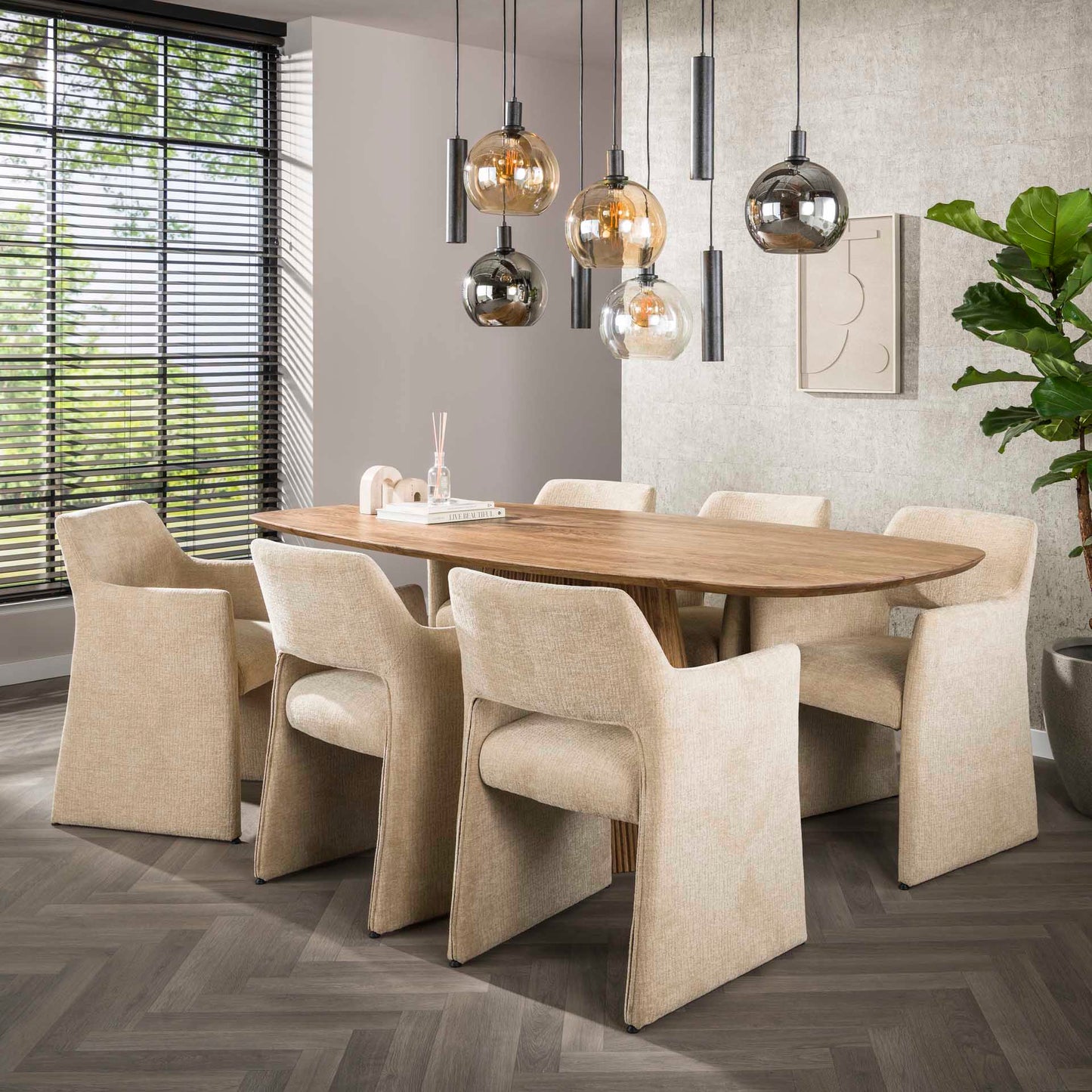 Hängelampe Sfera Tricolore 5+4-light / Artic schwarz