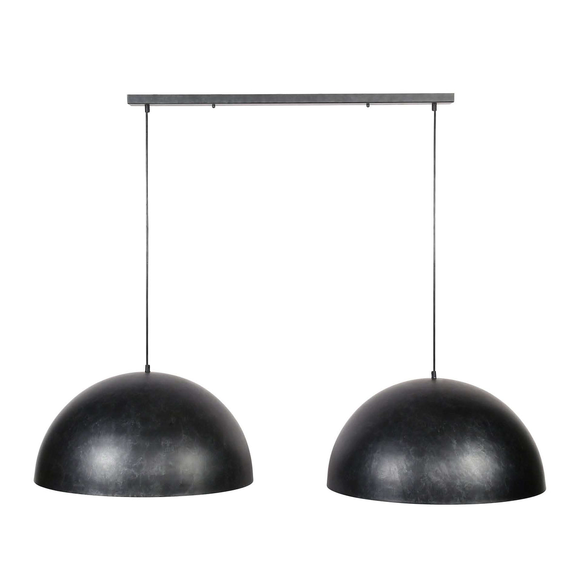 Hängelampe 2-flammig Ø 60 cm, Metall – Anthrazit