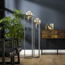 Stehlampe 2L match Set/2 Ç?200 mm Lichtquelle / Alt Silber Finish