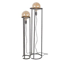 Stehlampe 2L match Set/2 Ç?200 mm Lichtquelle / Alt Silber Finish