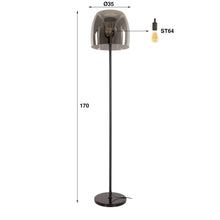Stehlampe 1L drift glass