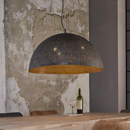 Hängelampe Ø70 Punsch / Schwarz-braun
