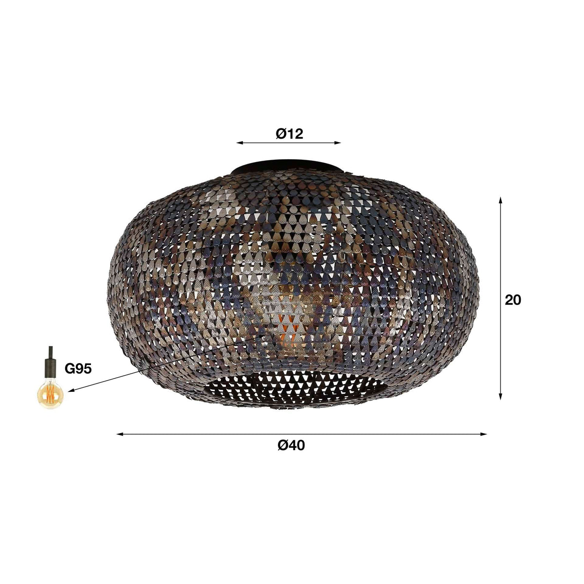 Pendellampe Ø40 armor – Ansicht 3