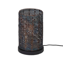 Tischleuchte armor tube / Schwarz-braun