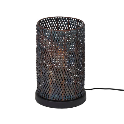 Tischleuchte armor tube / Schwarz-braun