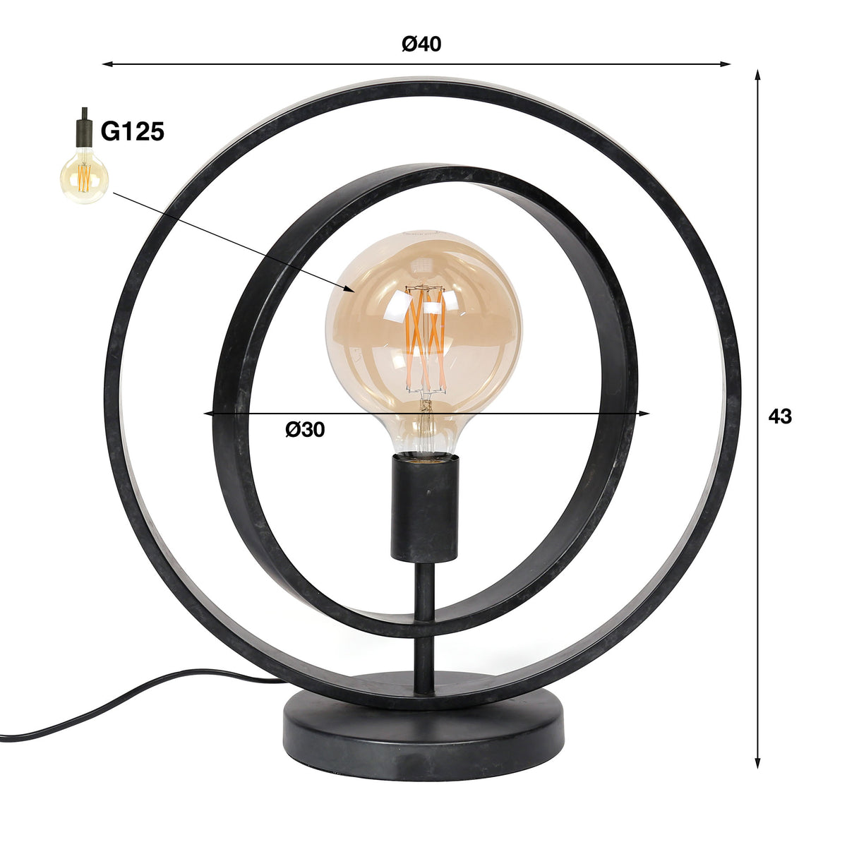 Tischlampe 1L Turn around – Ansicht 4