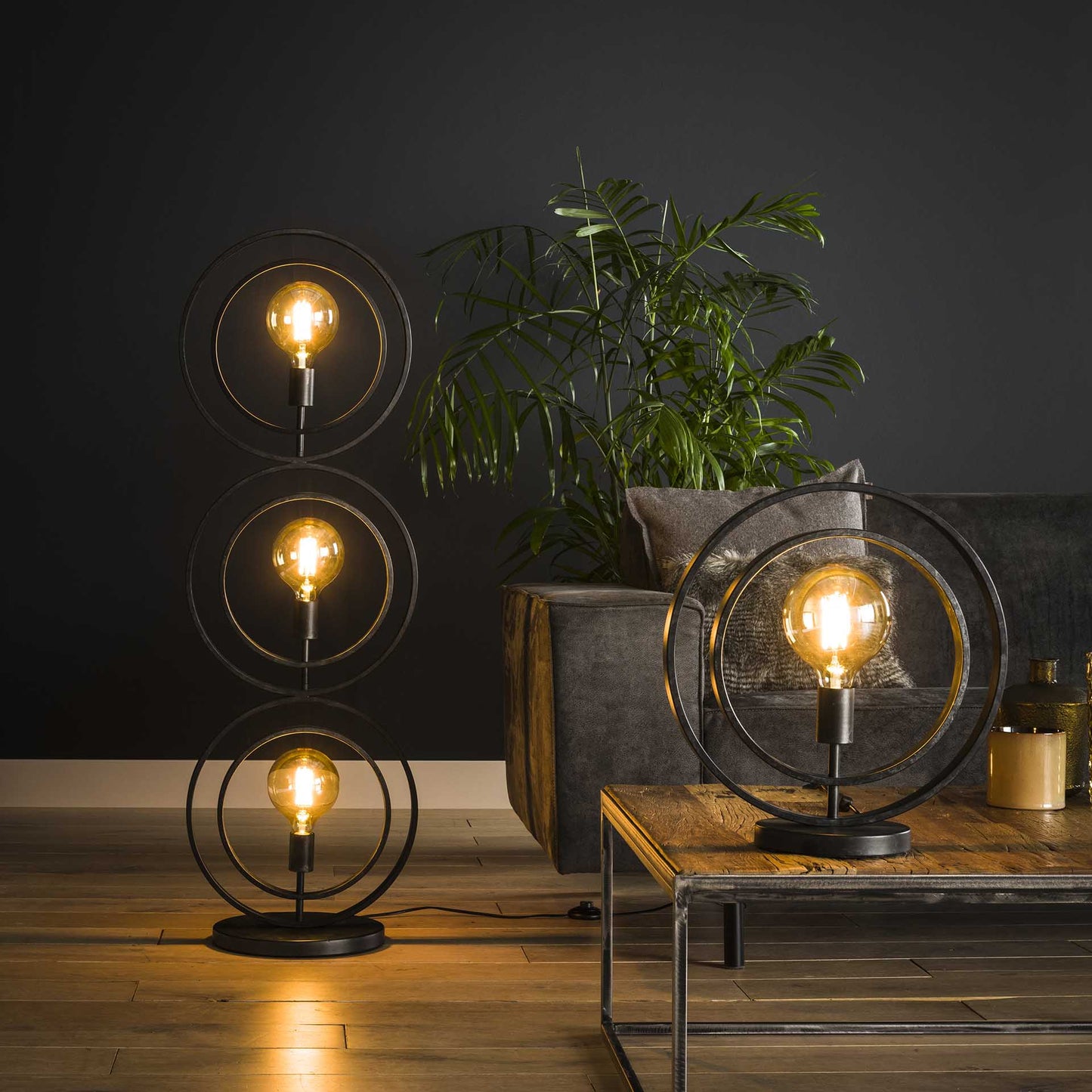 Stehlampe 3L Turn around / Charcoal