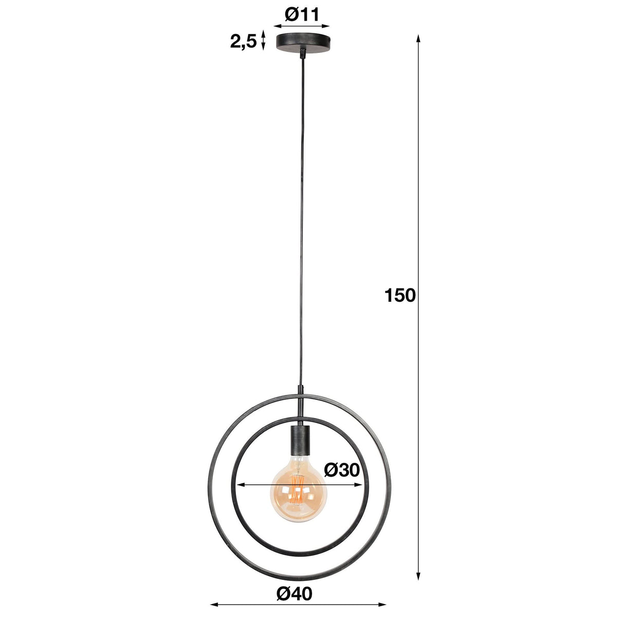 Hängelampe 1L Turn around – Ansicht 7