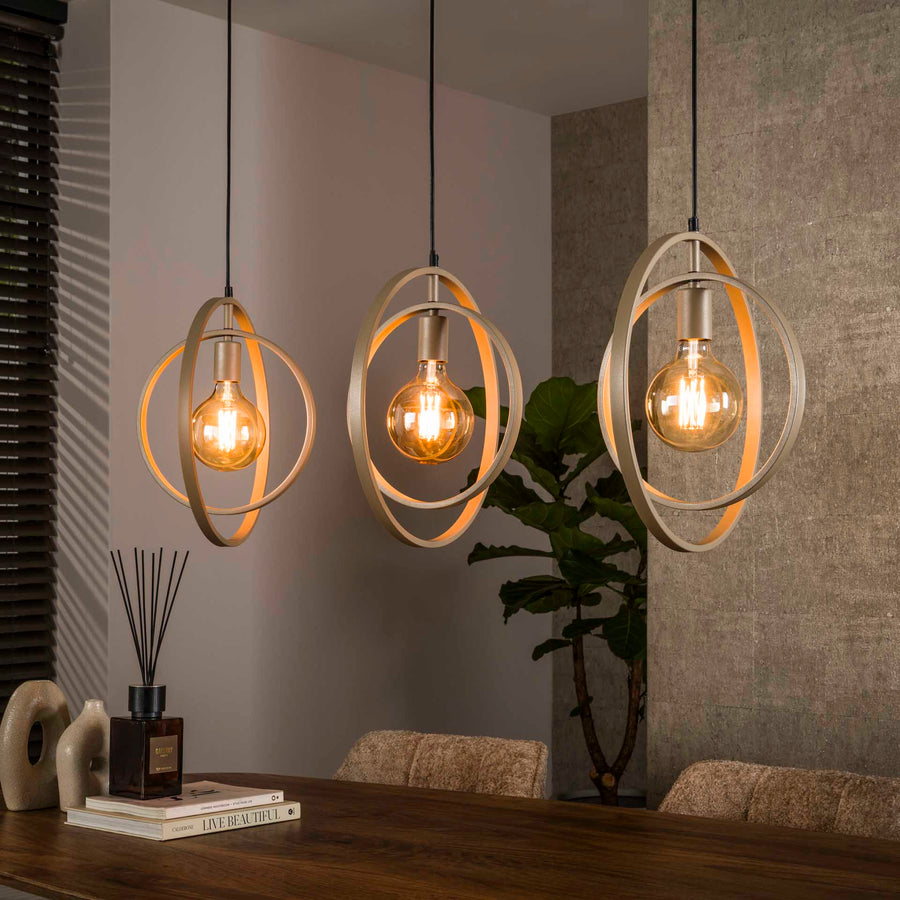 Hängeleuchte Turn Around 3-light / Beige