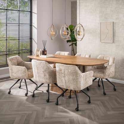 Hängeleuchte Turn Around 3-light / Beige