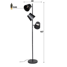 Stehlampe 3x Ø18 Kinetic