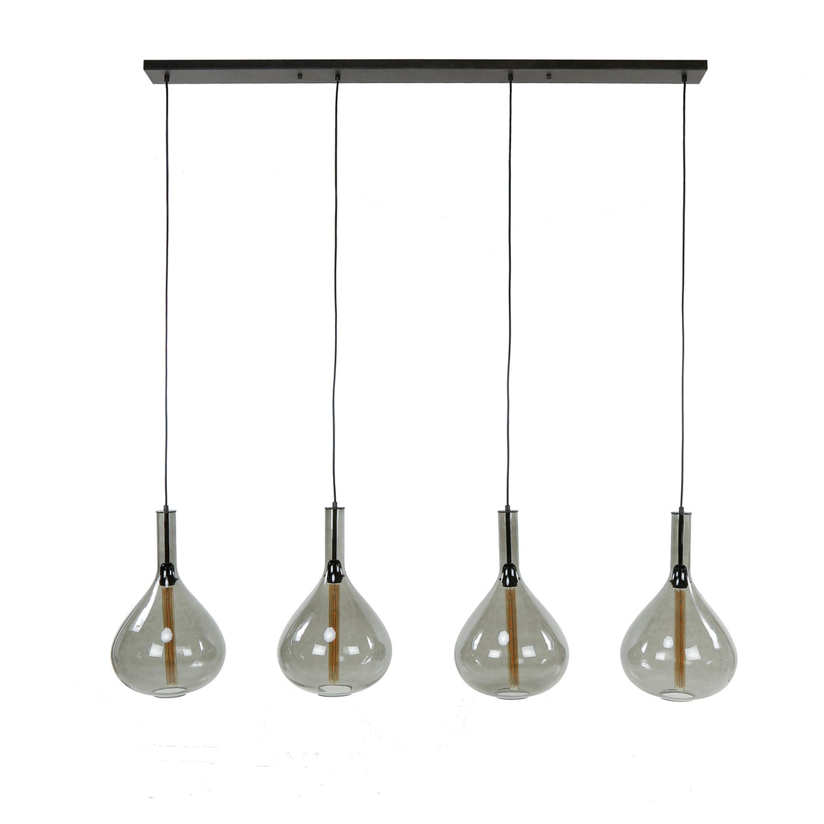 Hängelampe 4L drop glass – Artic schwarz – Ansicht 4