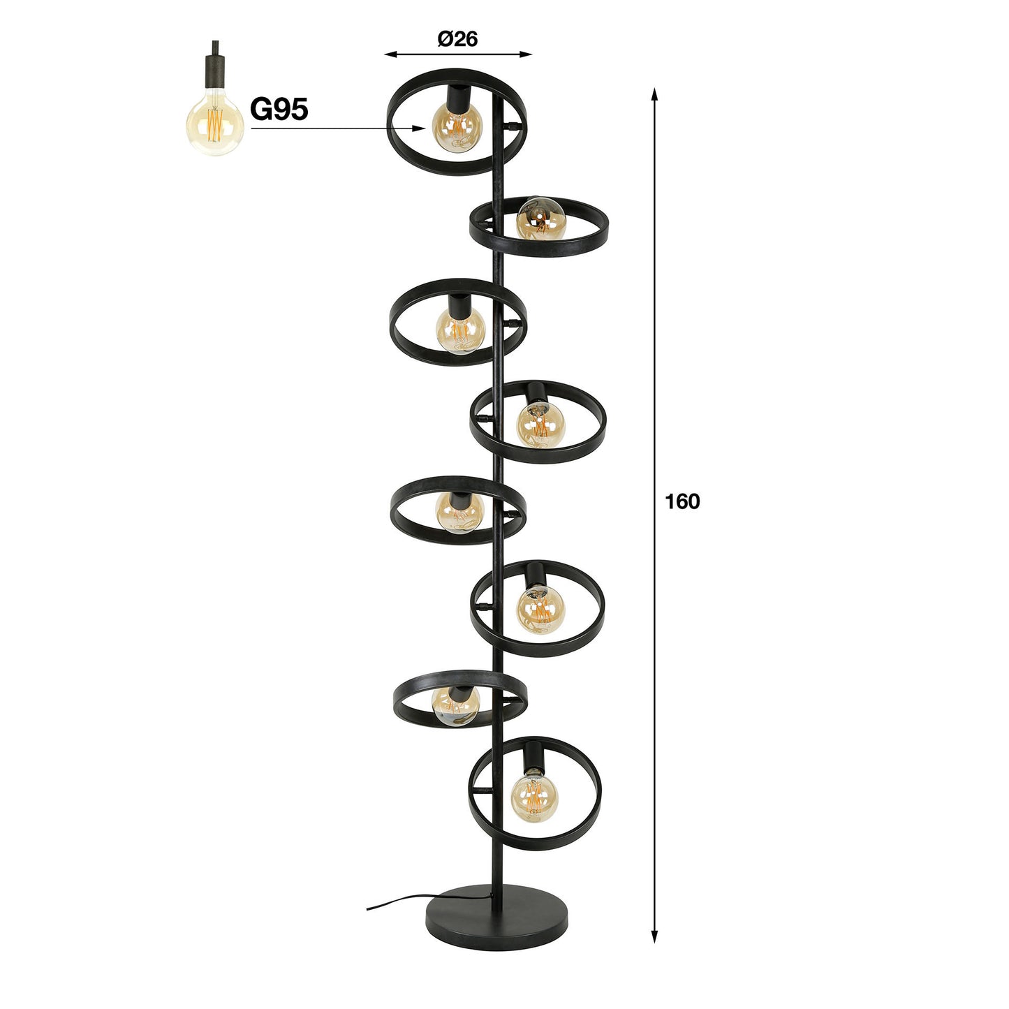Stehlampe 8L hover