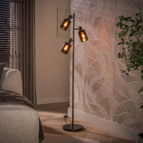 Stehlampe 3-flammig – Sienna-Braun