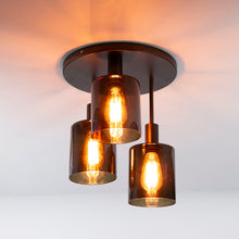 Deckenleuchte Sepiora 3-Lichter / Sienna braun