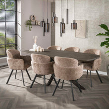 Hängelampe Sepiora 5+4-light / Sienna brown